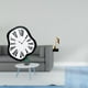 thumbnail image 2 of Reloj de pared nórdico con números , reloj electrónico con diseño distorsionado, figura de escritorio con forma de nota musical, escultura, 2 of 8