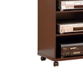 thumbnail image 3 of Benzara BM141948 Splendid TV Stand & Printer Stand with Casters, Brown, 3 of 5