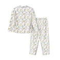 thumbnail image 2 of Goofa Floral Printed Women’s 2 Piece Pajama Set Super,Pajamas Women's Long Sleeve Sleepwear Soft Button Down Loungewear Pjs Lounge Set Nightwear-X-Large, 2 of 9