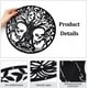 thumbnail image 3 of Árbol de la Vida y decoración de pared de metal de 11.8" (negro), 3 of 9