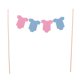 thumbnail image 1 of Bandera de Topper de Torta de y Papel Forma de Ropa de Bebé Decoración de de Cumpleaños de Niños Gloria Banner de adorno de torta, 1 of 8