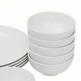 thumbnail image 6 of 18-Piece Service for 6 Dinnerware Set Lightweight Round Plate and Bowl Set White, 6 of 6