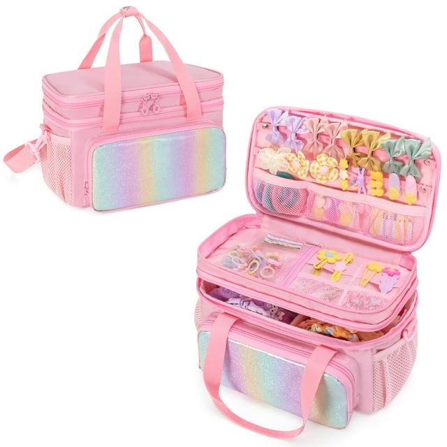 Funda organizadora con lazo para el pelo GRAOSO para bebés y niñas, color rosa