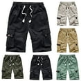 thumbnail image 3 of Giftesty Men Pants Clearance,Men's Plus Size Cargo Shorts Multi-Pockets Relaxed Summer Beach Shorts Pants, 3 of 4