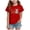 D3-Red, variant on sdbrld Girls Christmas Shirts Short Sleeve Crew Neck Graphic Tees Holiday Tops Toddler to Big Kid Red Sizes 5-6 Years