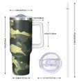 thumbnail image 3 of Camouflage 40oz Tumbler– Stainless Steel Insulated Tumbler with Handle and Straw, Large Capacity Travel Cup for Hot & Cold Drinks, 3 of 6