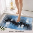 thumbnail image 6 of Blue Grey Black Doormat Outdoor Entrance 20"x31.5", Smear Street Graffiti Painting Grunge Art Absorb Moisture Dirt Door Mats, Non-Slip Rubber Backing Floor Mats Indoor, Low-Profile Front Door Rugs, 6 of 9