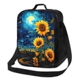 thumbnail image 1 of Balery Vintage Starry Sky Sunflower Caja de Almuerzo y Bolsa de Almuerzo para Hombres y Mujeres, Bolsa de Almuerzo Reutilizable con Gran Capacidad, Bolsa de Almuerzo Aislada, 1 of 7