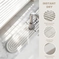 thumbnail image 4 of FZENeast Stone Drying Mat,Quick Drying Diatomite Stone Kitchen Faucet Absorbent Mat 17.7 x 3.9 (White), 4 of 7