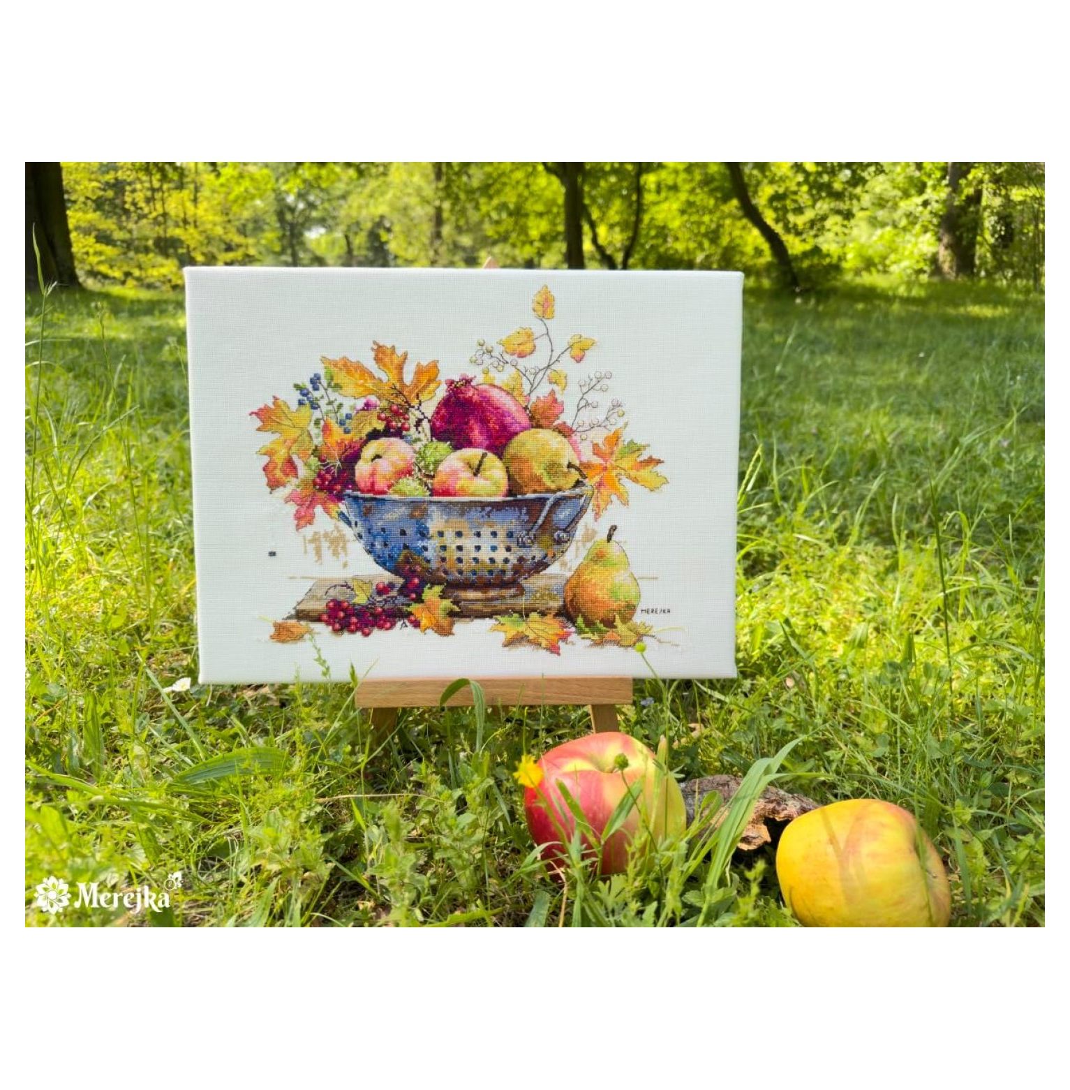 Counted Cross Stitch Kit September Dew, ecru
