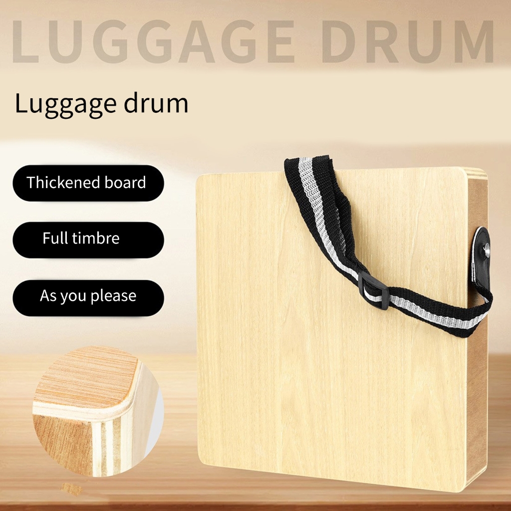Yokua Drum Wood Flat Hand Drum Wood Percussion Instrument Drum with Adjusted String