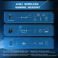thumbnail image 6 of Soifcik 2.4GHz Wireless Gaming Headset with Microphone, 7.1 Surround Sound & 45H Battery, Noise Cancelling Over-Ear Headphones for PS5, PS4, PC, Switch (Wired for Xbox), Black, 6 of 9