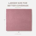 thumbnail image 5 of Comfy Cubs 100% Cotton Waffle Weave Blanket - Soft Lightweight Blankets (Mauve, 108" X 90"), 5 of 8