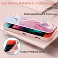 thumbnail image 4 of Fintie Case for Nintendo Switch - Flip Case [Screen Safe] Slim Protective Soft TPU Shell with Magnetically Detachable Front Cover & Ergonomic Grip for Switch 2017 6.2" Touch Screen,Dreamy Marble, 4 of 9