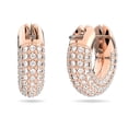 thumbnail image 2 of Pendientes Swarovski Dextera Hoop Pavé en tono oro rosa blanco, 2 of 5