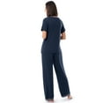 thumbnail image 3 of Fruit of the Loom Women's Soft & Breathable V-Neck Short Sleeve Top & Pajama Pant Set, Sizes S-4X, 3 of 10