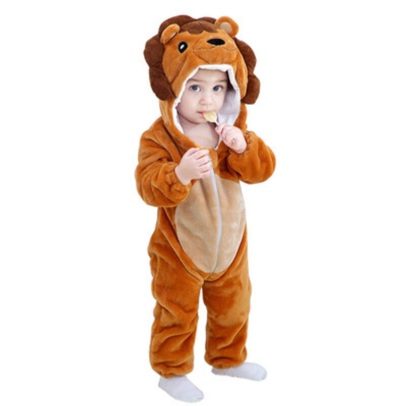 Mamelucos de Cosplay de animales para bebes mono de dibujos animados trajes para ninos pequenos disfraz de tigre para ninas mono ropa de invierno infantil 0 24M24M Gao Jinjia LED Walmart en