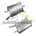 thumbnail image 4 of Northeastern Exhaust Catalytic Converter & Muffler Assembly Fits 2009-2015 Honda Pilot 3.5L - Direct Fit EPA-Approved | Stainless Steel System Kit, 4 of 12