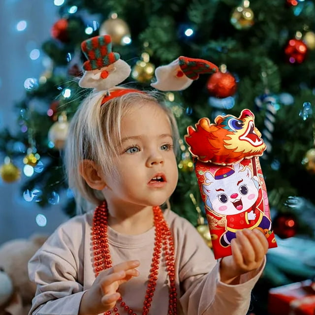 Year Fabric Art Spring Festival New Year Children's New Year Red Envelope Bags Squeezing Sounds