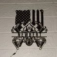thumbnail image 5 of Handmadetneonsign US Flag With Firefighter And Flames Metal Wall Art Light, Firefighter Metal Sign Wall Decor, 5 of 5