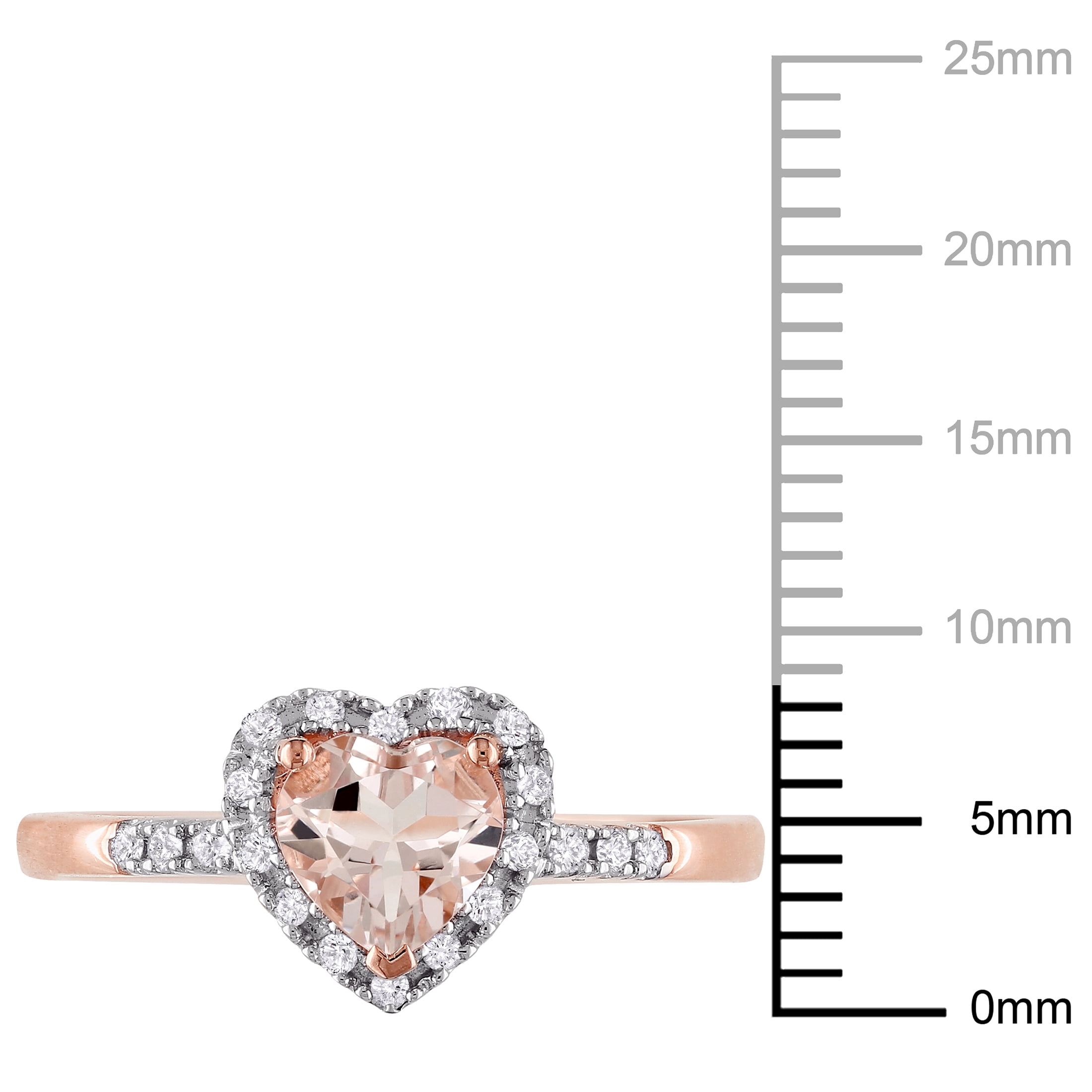 Everly Women's Morganite 10k Rose Gold Ring