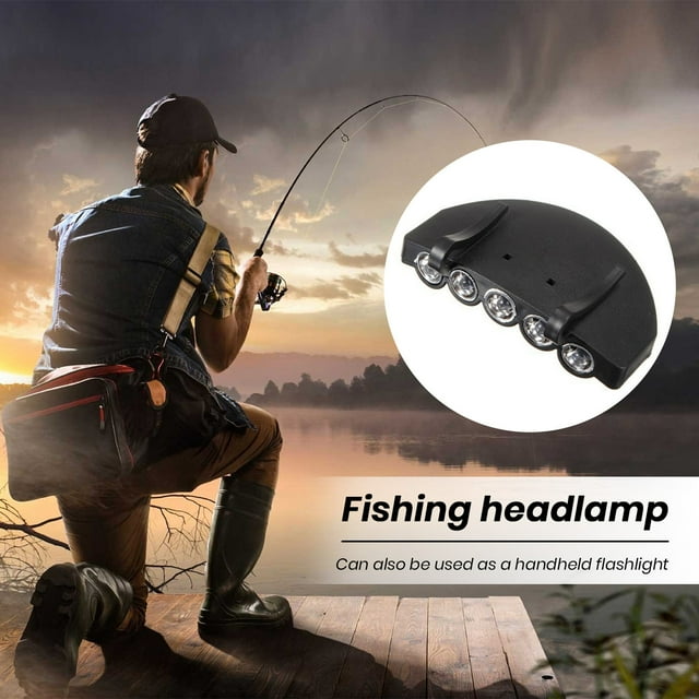 LJNYFDC LED Headlamp Super Bright Hat Clip Lamp High Lumens Waterproof Easy Installation LED Light for Running and Camping