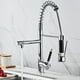 thumbnail image 5 of Grifo de Lavabo Sunnimix Mezcla con Rocia de Doble Grifo de Cocina Acero Inoxidable, 5 of 7