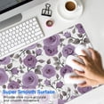 thumbnail image 4 of Long Mouse Pads for Desk,Pioneer Flower Floral Print Pattern Desk Mats on Top Of Desks, Desk Mouse Pad Extra Large with 3mm Non-Slip Base and Stitched Edge for Gaming,Office,Work,Home 31.5"x11.8", 4 of 6