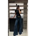 thumbnail image 3 of Retro Wide -Leg Denim Jeans Women Summer High Waist Loose Jeans Skirt Straight Trousers, 3 of 5