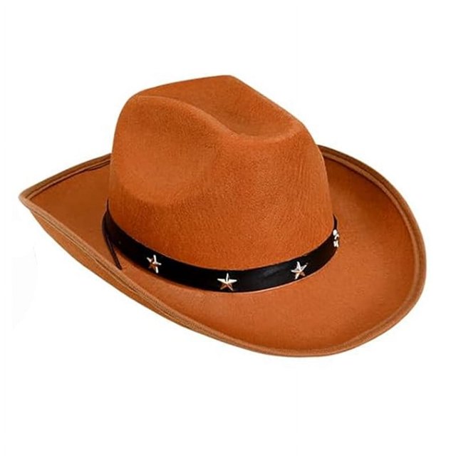 Sombrero de vaquero rosa con remaches de estrella de cinco puntas Sombrero de vaquero occidental con cinturón negro Sombrero de vaquero con remaches de estrella de cinco puntas