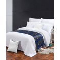 thumbnail image 3 of Xipuska Blue Christmas Snowman Bed Runners for Twin Size Bed, Decorative Bed Throws for Foot of Bed, Xmas Snowflake Elk Tree Balls Bed Runner Sofa Throw Bedding Scarf Protector Slipcover for Bedroom, 3 of 6