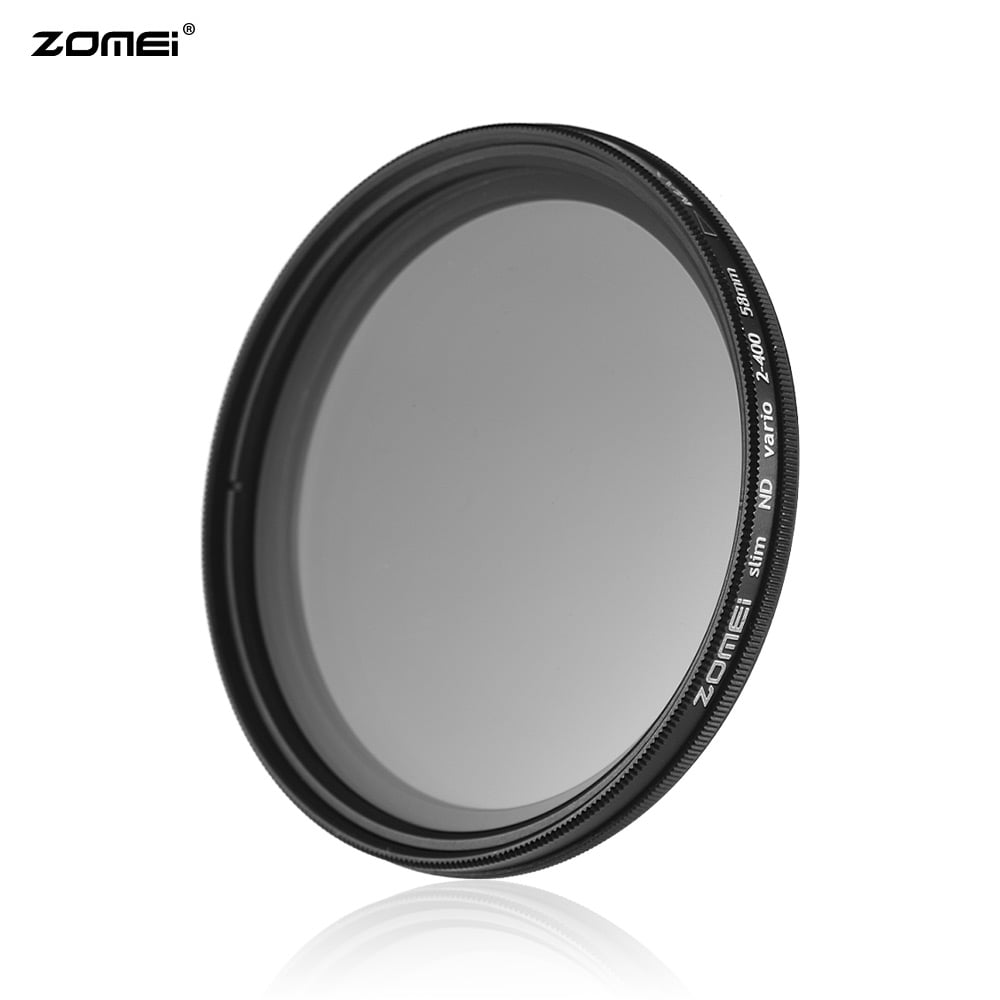 ZOMEI 55mm Ultra Slim Graduated Gradual Neutral Density Gray Color Lens Filter