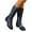 Blue, variant on Knee High Boots Women Lace up Cowboy Combat Boot Embroidery Floral Wide Calf Western Tall Boot for Ladies Black 8