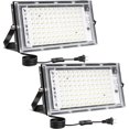 thumbnail image 1 of OUSIDE 2 PCS 100W Reflectores Led Exteriores,con Interruptor, IP65 Water Proof, para Parques de Atracciones, Jardines, Garajes, Plazas, F&aacute;bricas, Estadios, Patios, 1 of 8