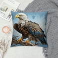 thumbnail image 2 of MDO Ferocious Bald Eagle Throw Pillow Covers 18x18 Pillowcase Decorative Square Cushion Pillow Protector for Sofa Couch Bed Chair Car, 2 of 5