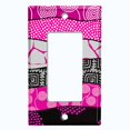 thumbnail image 5 of Metal Light Switch Plate Cover Colorful Safari African Tribal Art Pattern SFR033, 5 of 13