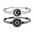 thumbnail image 1 of 2 piezas de pulsera táctil para parejas que sacuden la luz resistente a la luz larga distancia de larga distancia Estilo B, 1 of 8