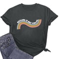 thumbnail image 2 of LSLJS T-Shirt Graphique Mode à Manches Courtes Col Rond Décontracté Printemps et Été pour Femmes, Cadeaux pour Femmes, 2 of 6