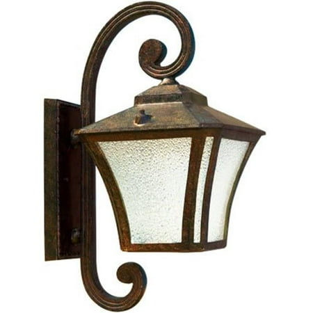 

26 watt DL-S26-GU24 120 V Small Wall Fixture Black Bronze Dark Bronze Stone & Verde Green