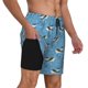 thumbnail image 2 of Balery Dolphin Lovers Bañador para hombre, shorts de playa de secado rápido con entrepierna y forro de compresión-Large, 2 of 6