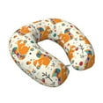 thumbnail image 2 of KLL Squirrel With Colorful Tail Pattern Memory Foam Cervical Neck Pillow Versatile U-Shaped Pillows for Home/Office/Camping/Travelling/Soft Washable Cover, 2 of 8