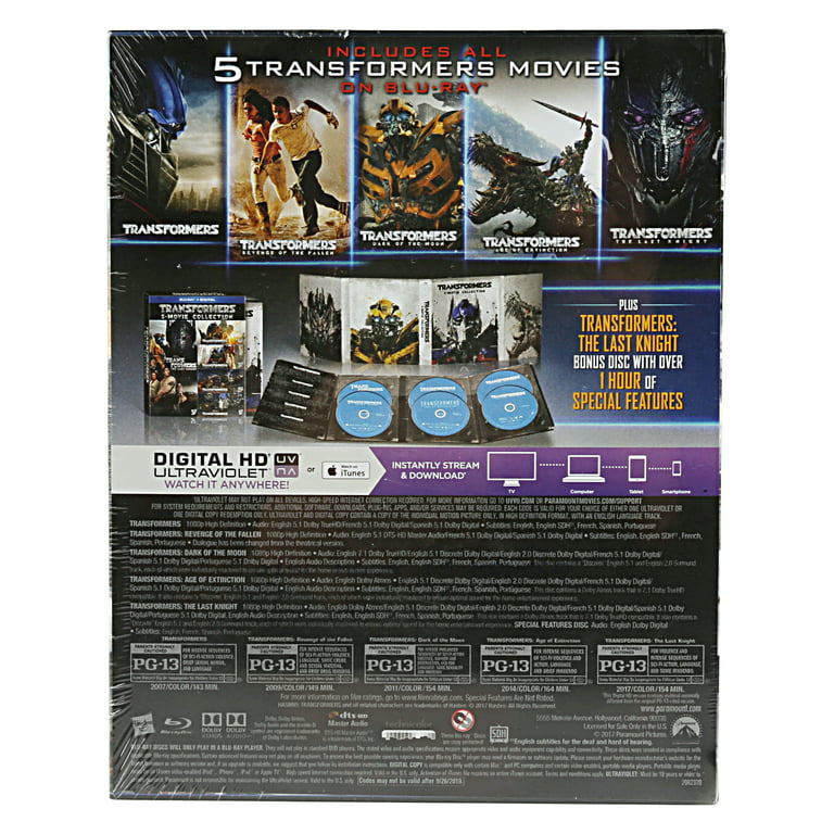Paramount Transformers 5-Movie Collection Blu-ray