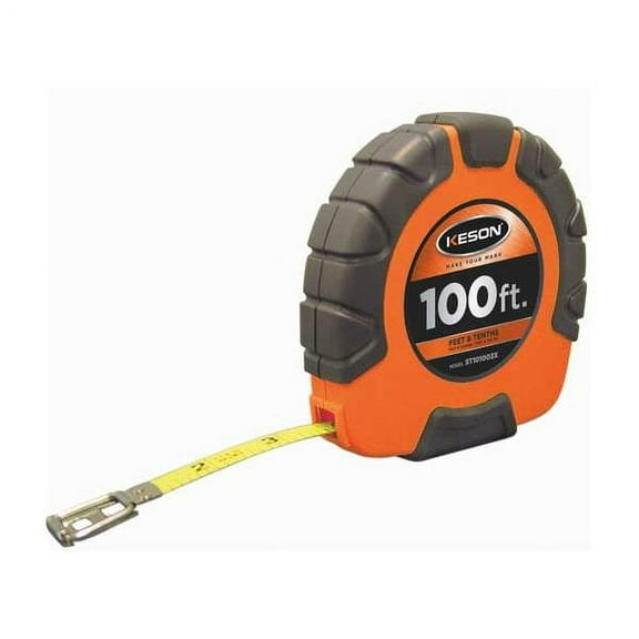 Keson 100 ft Engineer's Tape Measure, 3/8 in Blade ST101003X