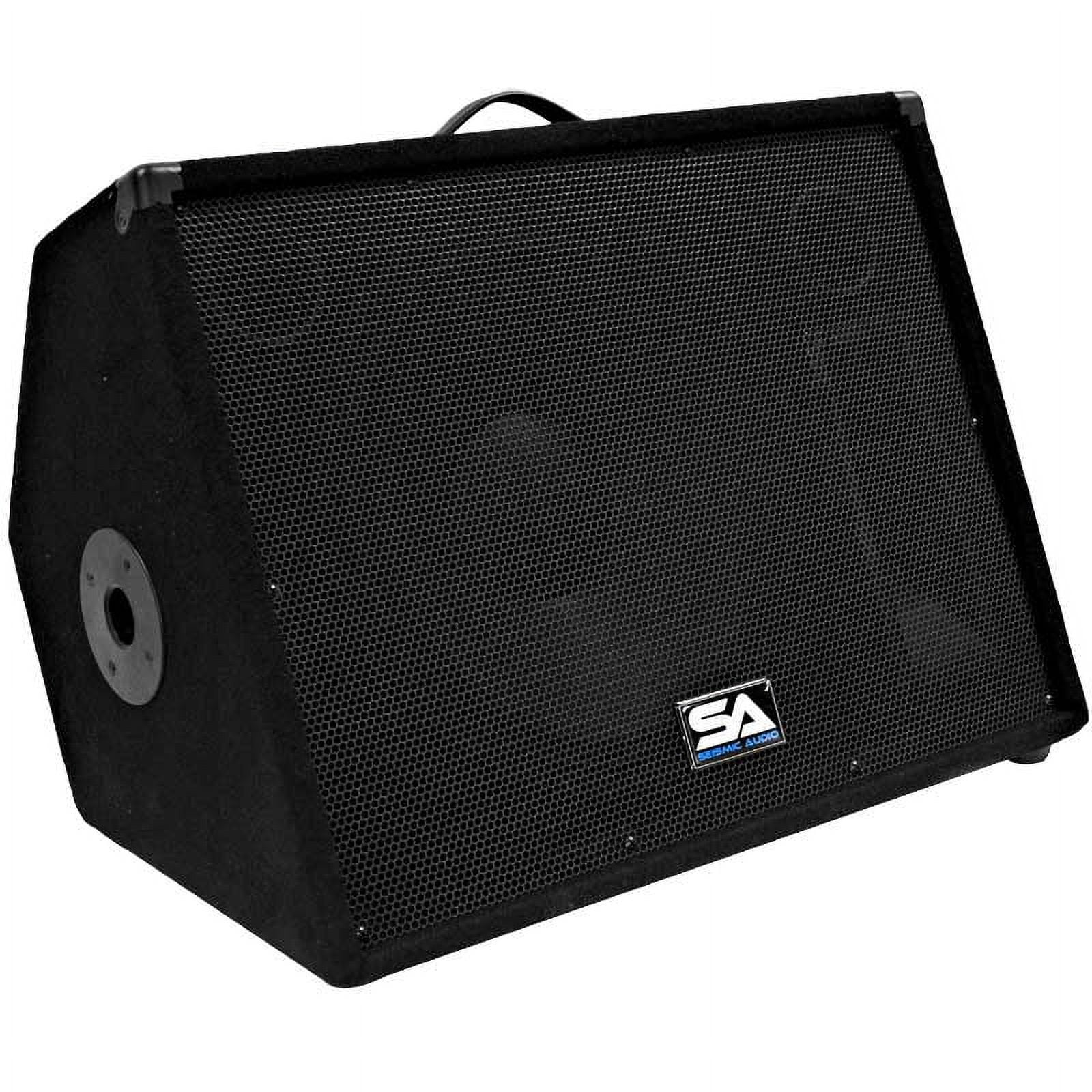 Seismic Audio PAIR 15" Floor Monitors Stage/Studio PRO PA/DJ Speakers - SA-15M.3