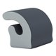 thumbnail image 2 of Almohada de soporte para el cuello ergonómica con cremallera, suave y ligera, para reposacabezas de escritorio, para la siesta, para la escuela, el Gris oscuro, 2 of 8