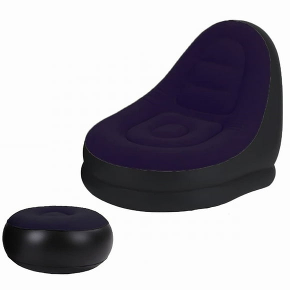 Inflatable Sofa on Sale Kpamnxio Sofa Covers Washable Portable Inflatable Lazy Chair Flocking Recliner Chair with Ottoman Air Couch Sofa for Indoor Living Room Bedroom Outdoor Travel Camping Picnic