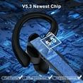 thumbnail image 2 of Bluetooth Headset 5.3,ABCPOW Wireless Headset Noise Cancelling Headphone for iPhone Android Wireless Earpiece Hi-Fi Stereo w/Charging Case 80H Playtime IPX7 Waterproof Handsfree Earphones for Trucker, 2 of 7