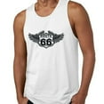thumbnail image 2 of Route 66 WINGS Route 66 Man TANK TOP Graphic TankTop Soft and Comfy Tank Top, Lightweight Tank Top Color White Size 3X-Large, 2 of 3