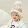 thumbnail image 3 of Yoyauz Baby Knit Winter Cap Baby Newborn Toddler Autumn Cute Earmuff Cotton Lined Beanie Suitable for Boys and Girls, 3 of 11