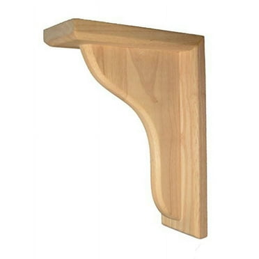 BingLTD - 10 1/2" Corbel Rustic Solid Hardwood Bracket - 1 PC (C7)